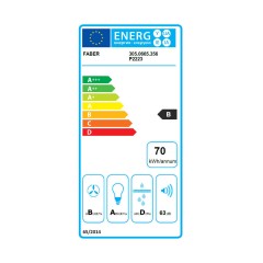 Faber Inca Lux 3.0 Evo X A70 Μηχανισμός Απορρόφησης 70cm Matt Black
